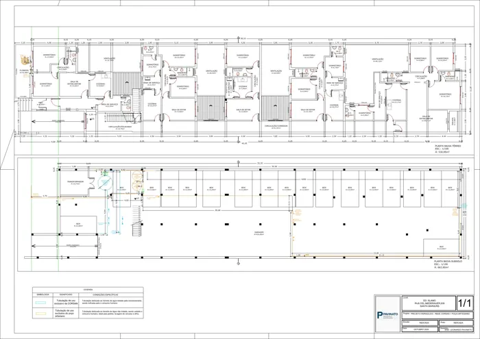Projeto hidráulico do Edifício Álamo